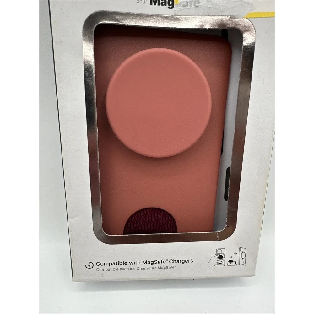K1-O PopSockets Magnetic Wallet with Grip & MagSafe Adapter Ring Included - Clay